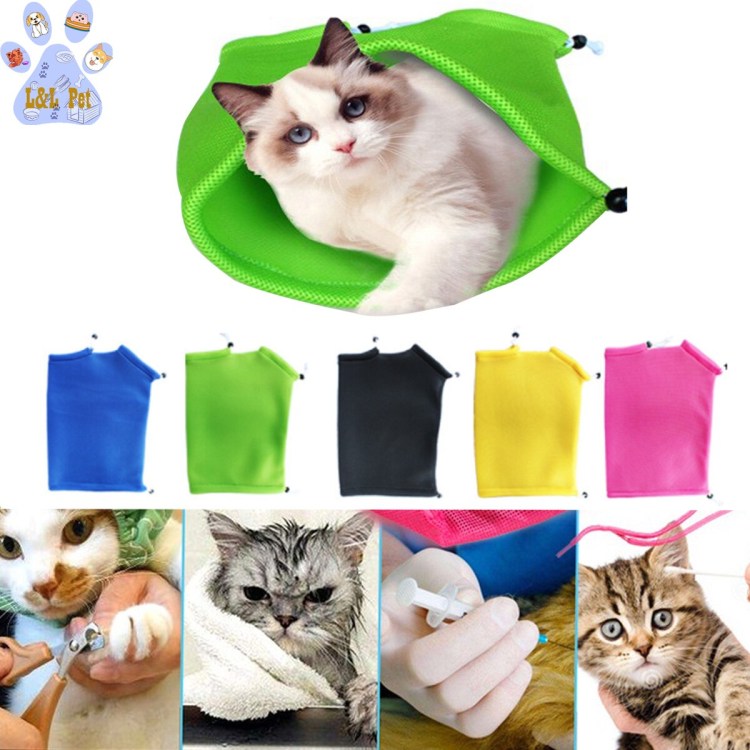Мешок для помывки кота