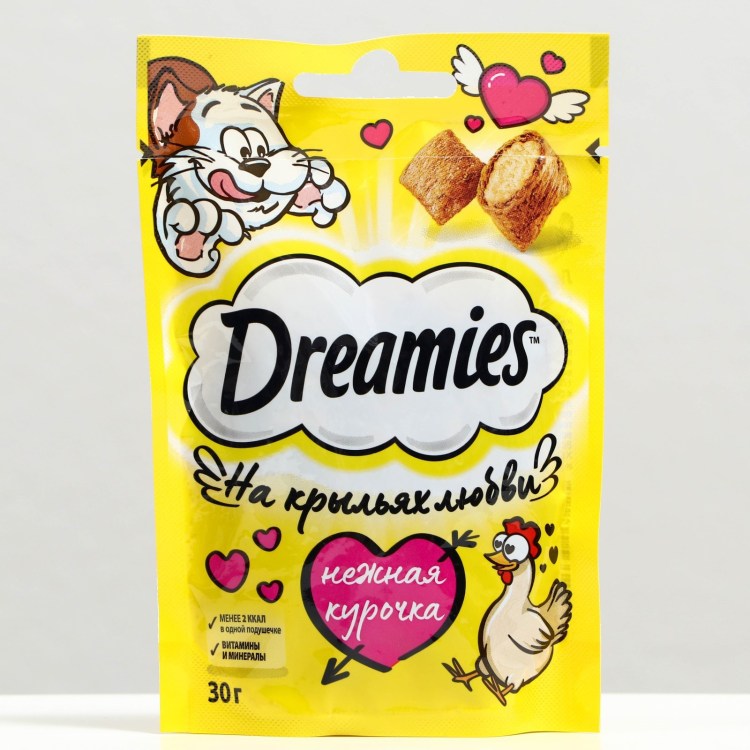 Лакомство для кошек dreamies с курицей 140г