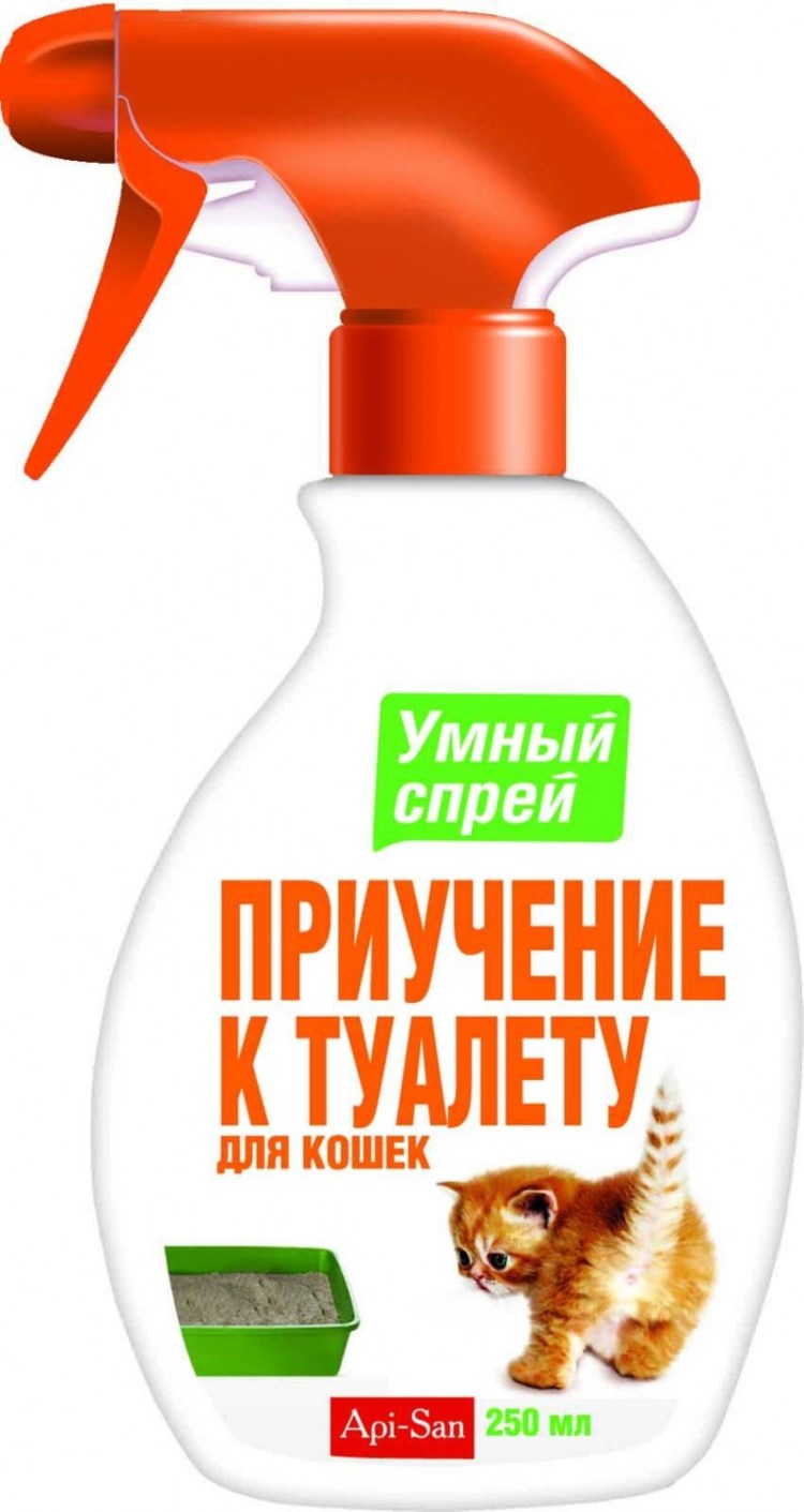 Спрей для приучения котенка к лотку - плюсы и минусы