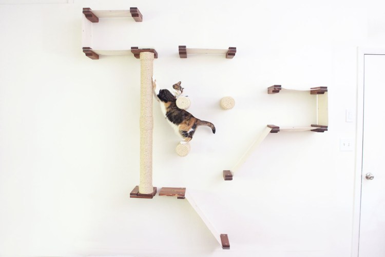 Игровой комплекс для кошек на стену