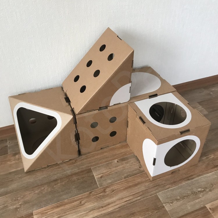 Домик для кошки картон