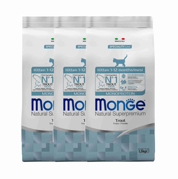 Monge корм для котят 1.5 кг жидкие