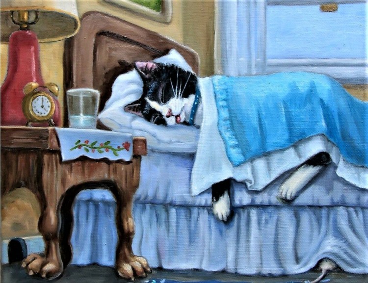 Котик болеет