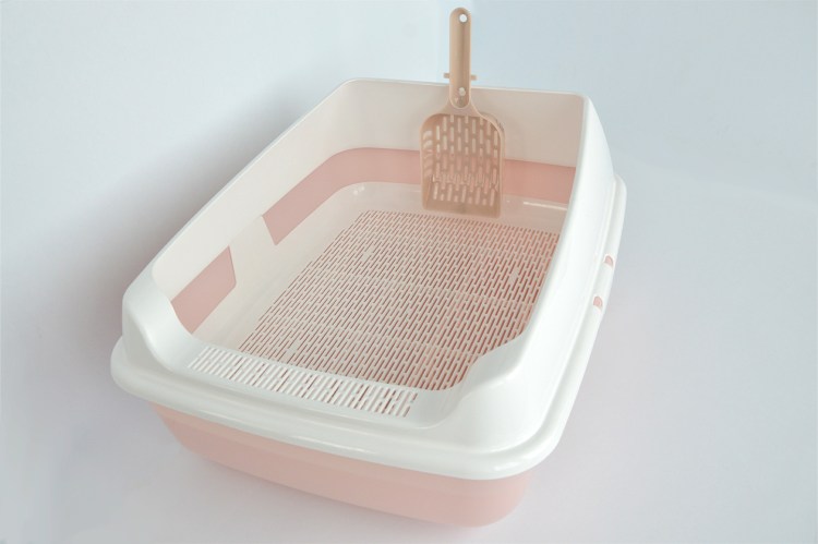 Туалет-лоток для кошек Dogman триплекс средний 44х34х15 см