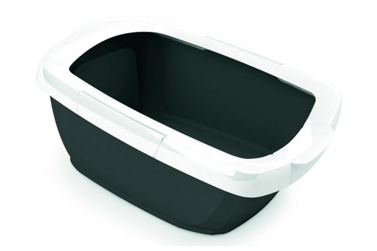 Туалет-лоток для кошек Сибирская кошка евро с бортиком 44х32х16 см