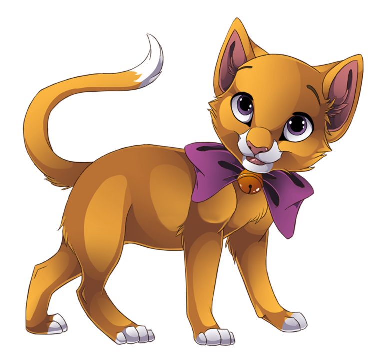 Кошка на прозрачном фоне