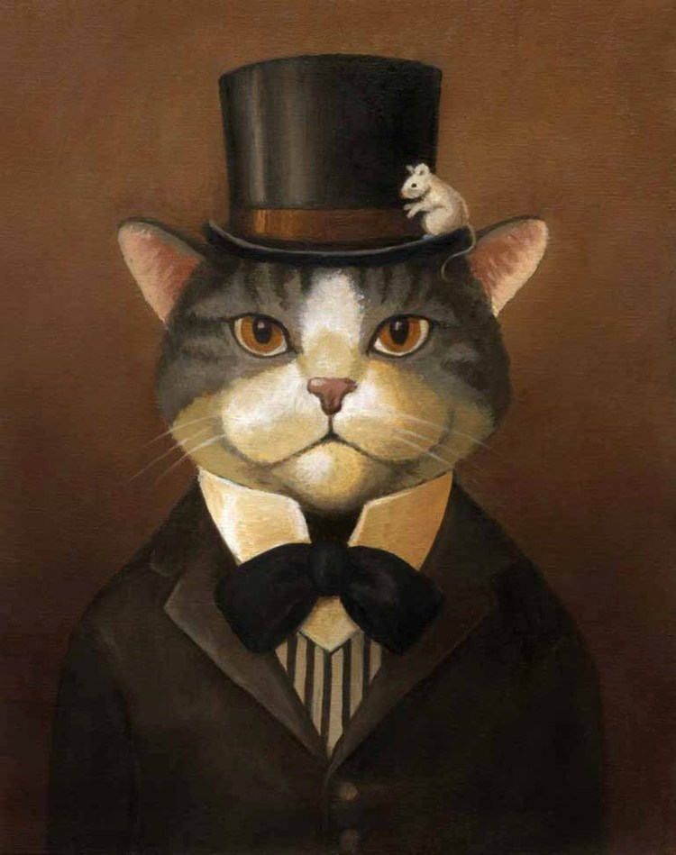 Кот в галстуке
