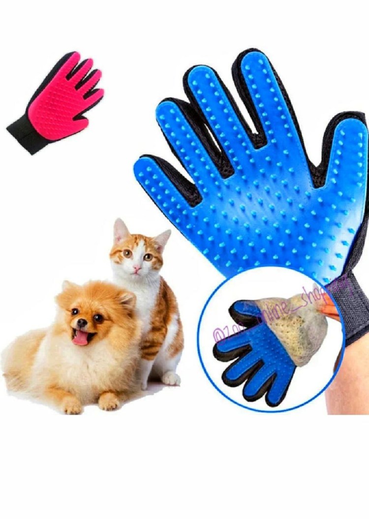 Перчатка для вычёсывания шерсти true Touch