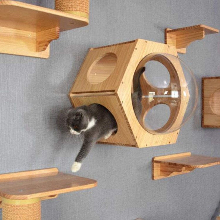 Домик для кошек из дерева