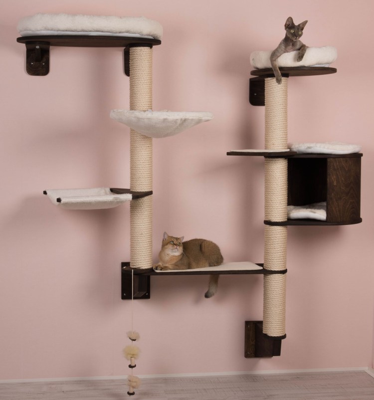 Настенный игровой комплекс для котов