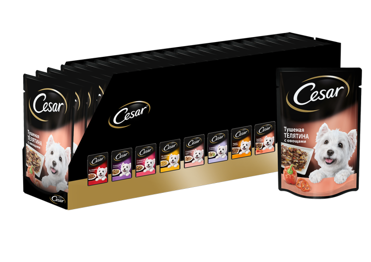 Цезарь с говядиной корм для собак