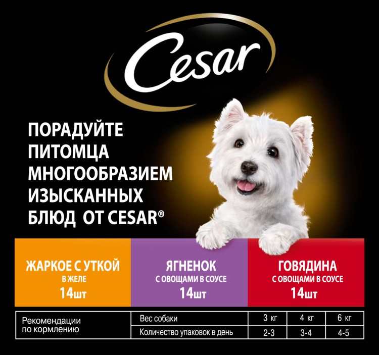 Cesar для собак 85г