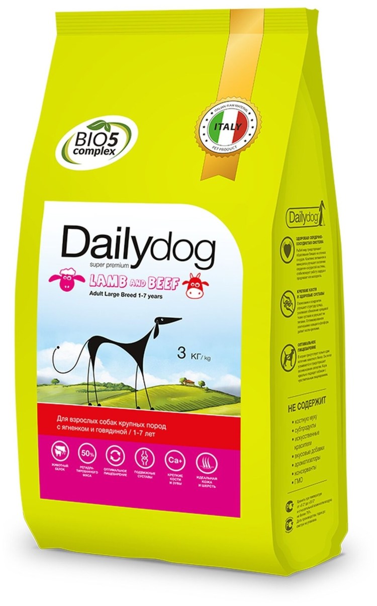 Сухой корм Dailydog Adult large Breed Lamb and Rice