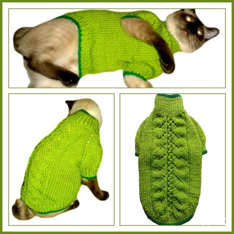 Вязаная одежда для собак схемы