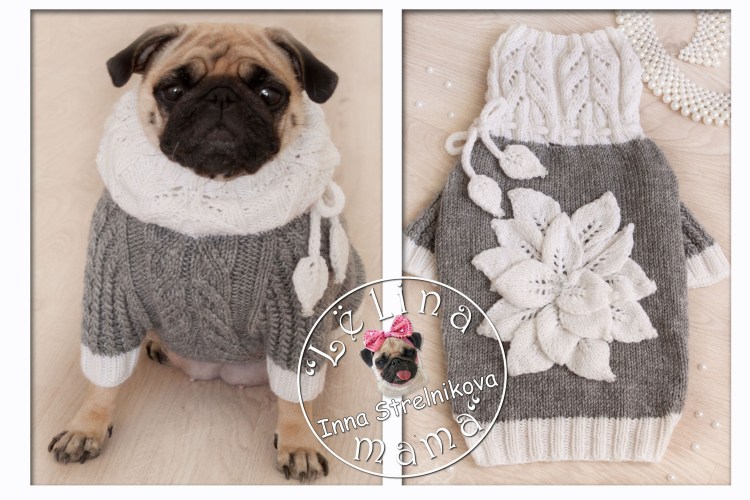 Свитер для МОПСА крючком