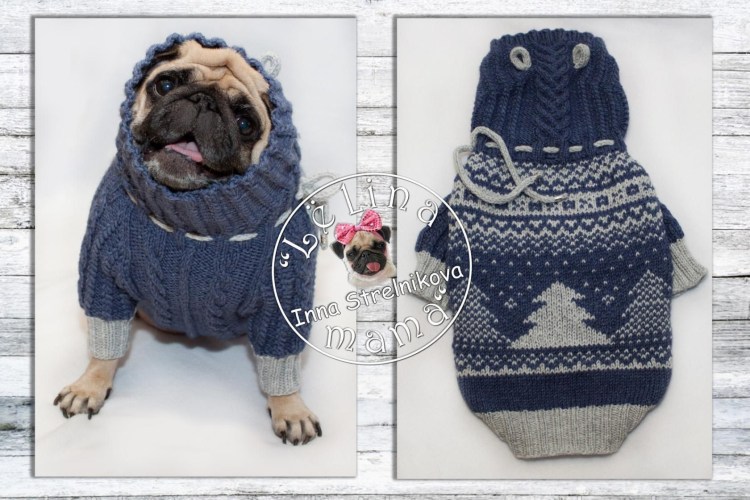 Вязаная одежда для МОПСА