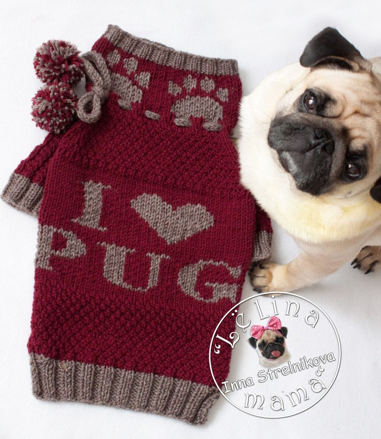 Свитер с бульдогом