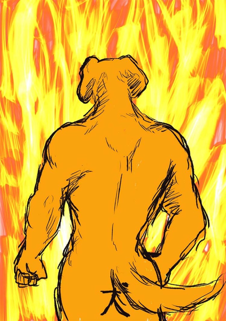 Накаченный доги