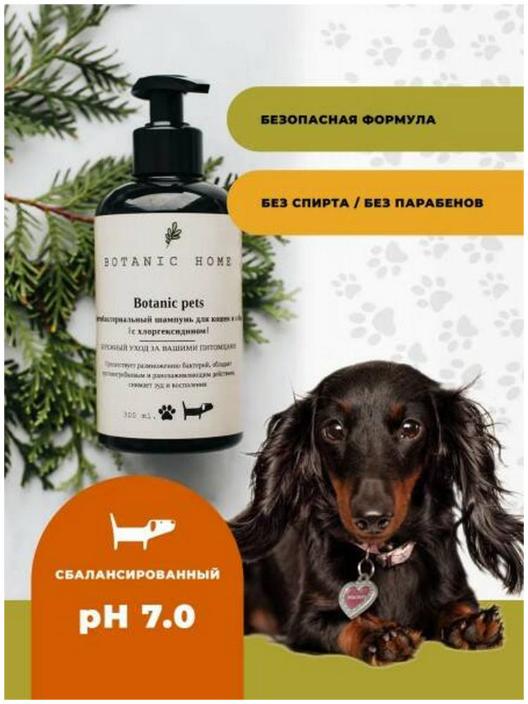 Лечебный шампунь для собак с хлоргексидином
