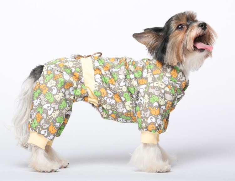 Yoriki жилет для собак страйп зеленый унисекс размер XL