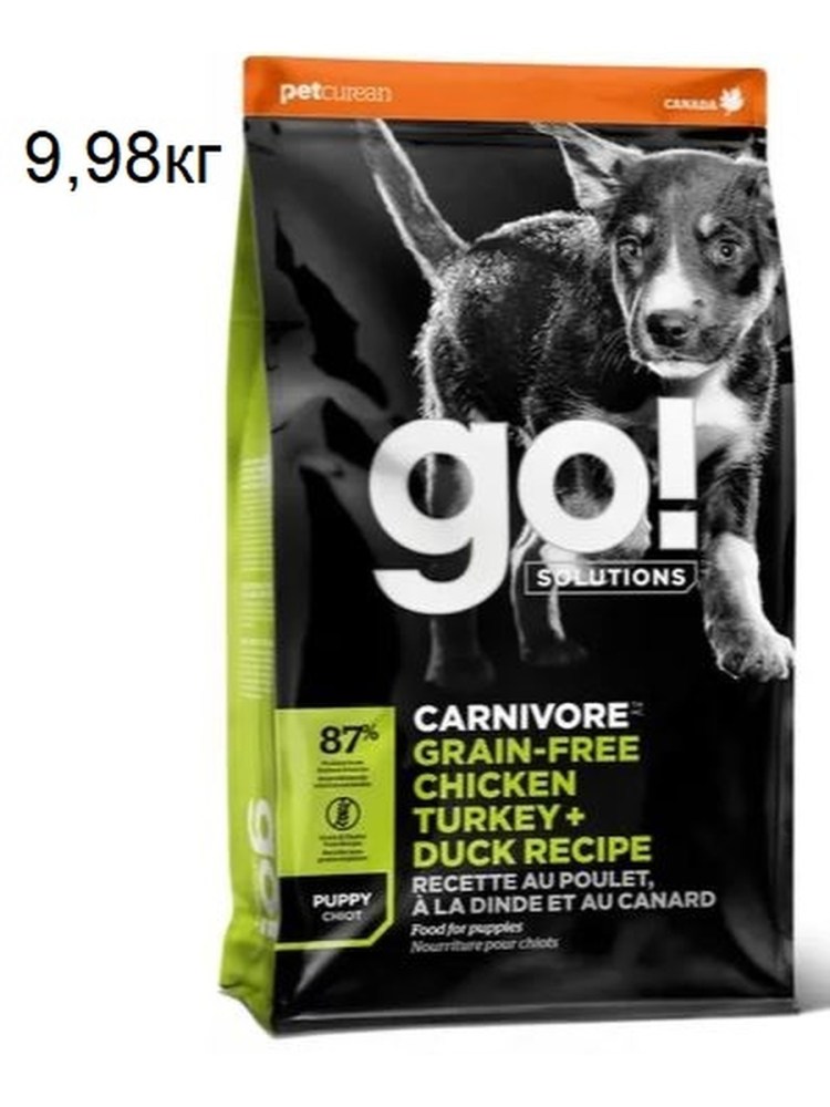 Корм для собак go! Sensitivity + Shine утка 11.35 кг