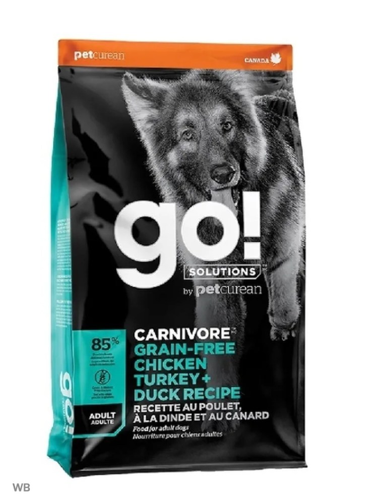 Корм для собак go! Sensitivity + Shine индейка 5.45 кг