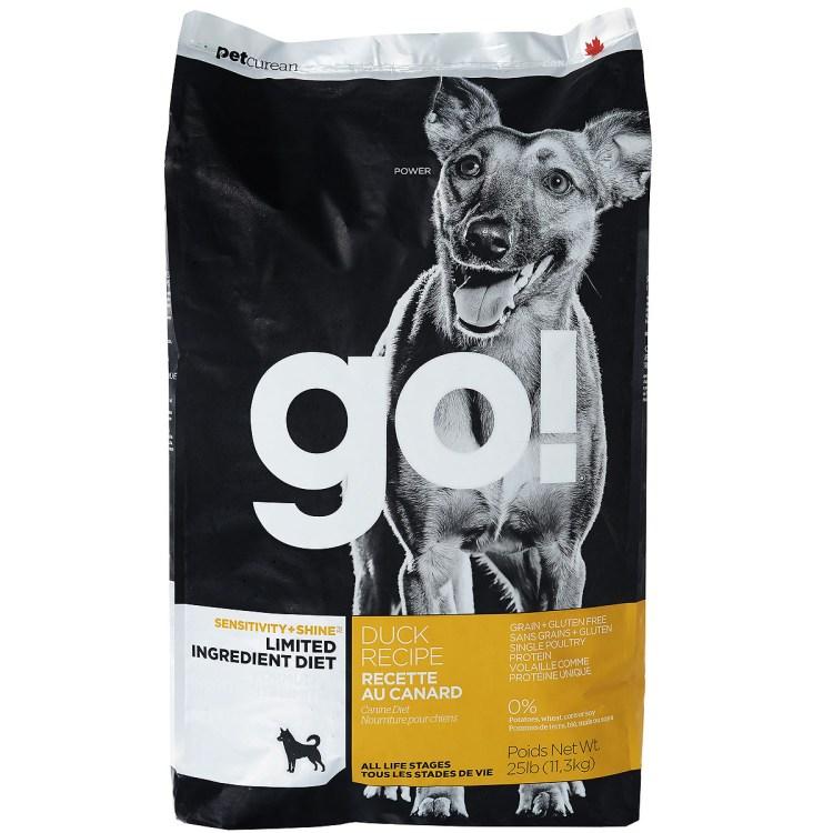 Корм для собак go! Sensitivity + Shine утка 2.72 кг