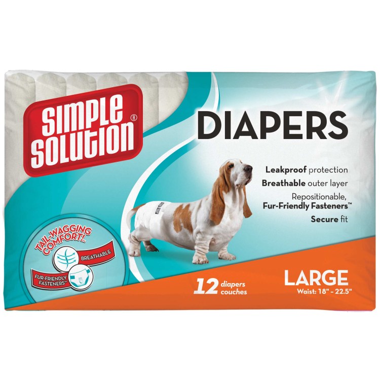 Подгузник Triol XS, 2- 4 кг, для собак, 22 шт