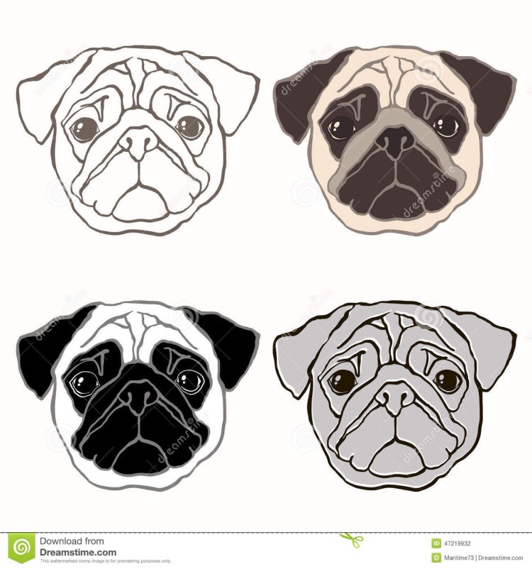 Мультяшные мордочки собак