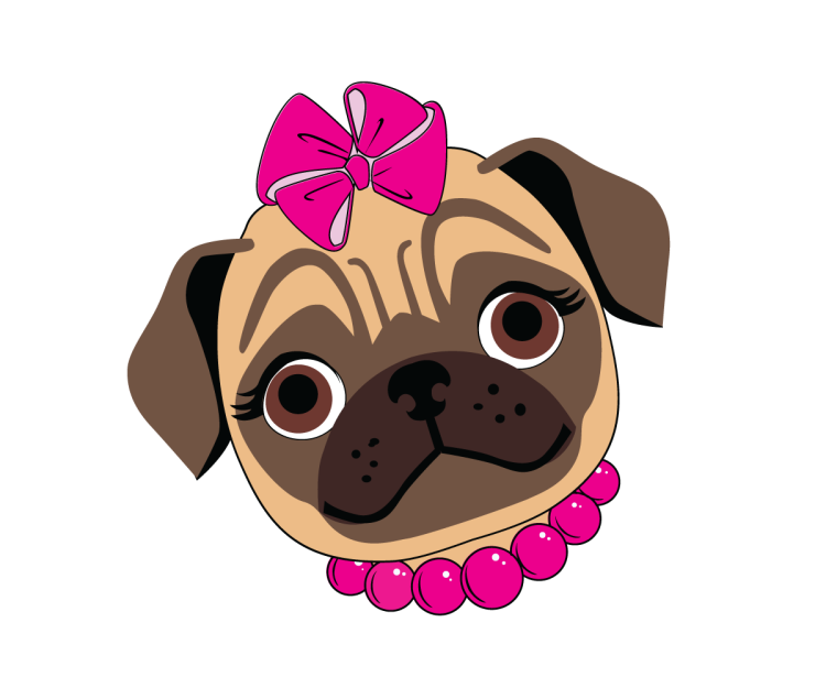 Логотип мопсик