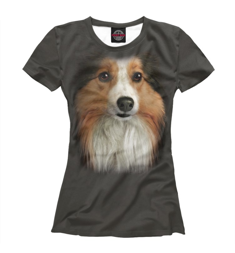 Футболка с принтом собаки