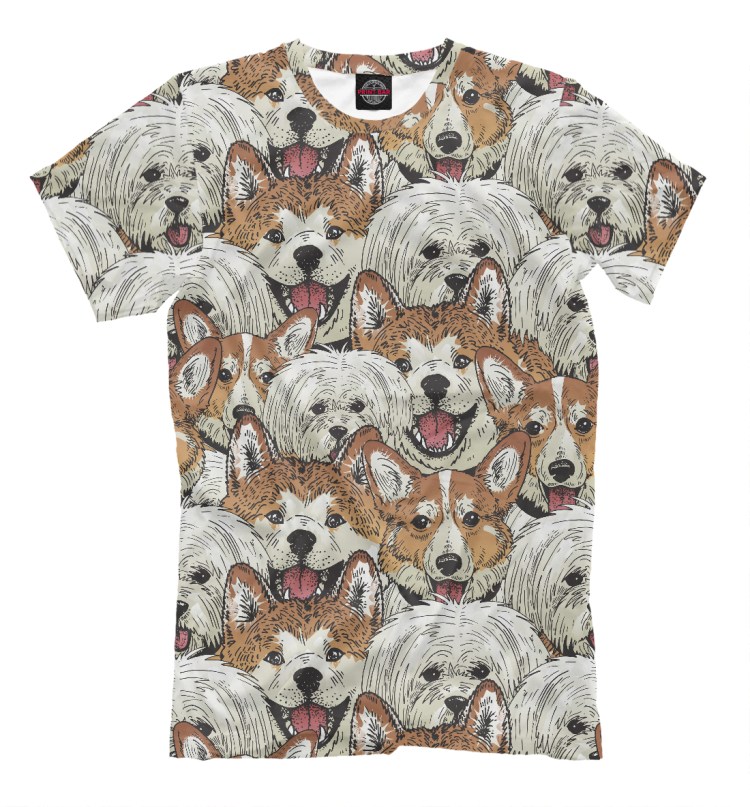 Футболка с мордой собаки