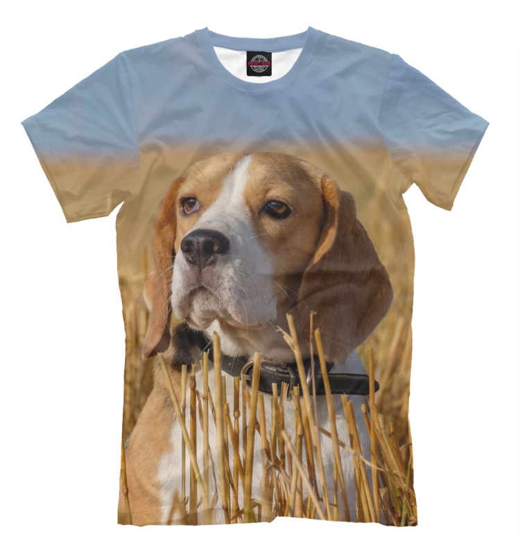 Футболка с принтом собаки