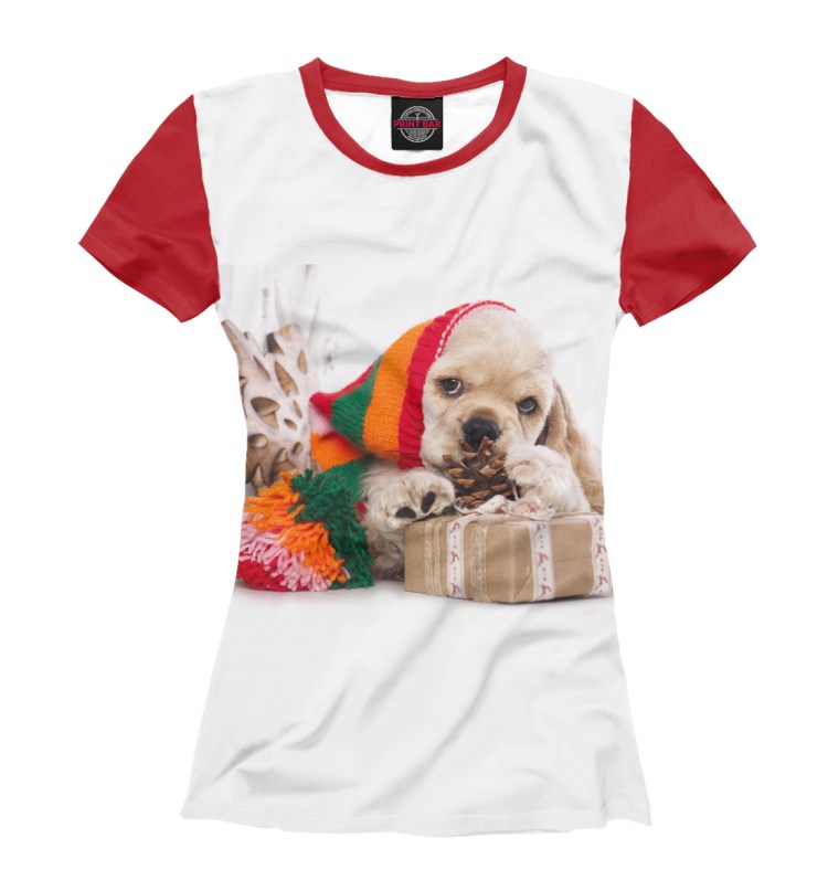 Футболка с принтом собаки