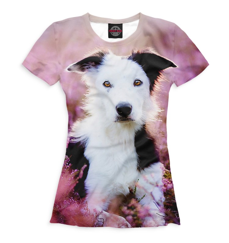 Футболка с принтом собаки