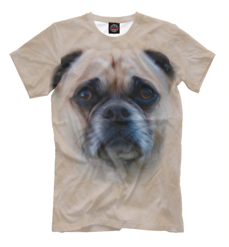 Футболка с принтом собаки