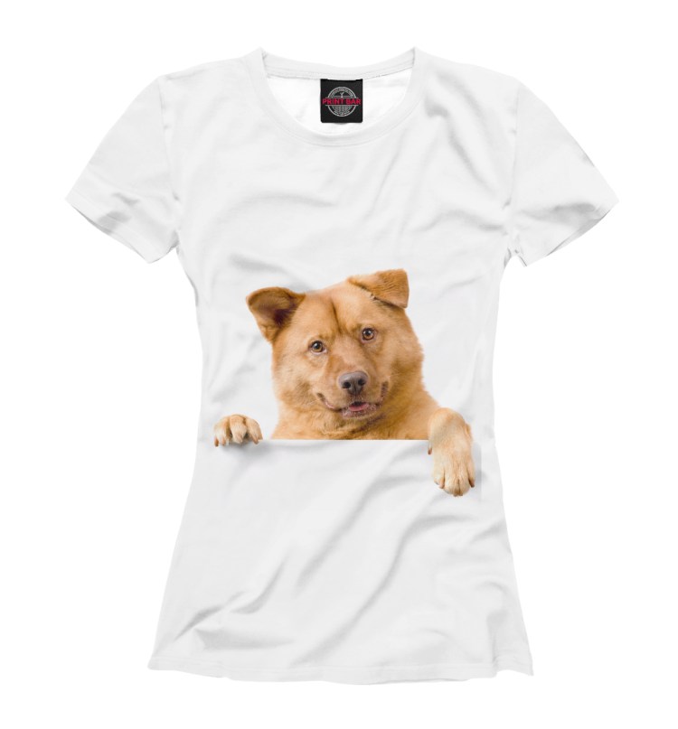 Футболка с принтом собаки