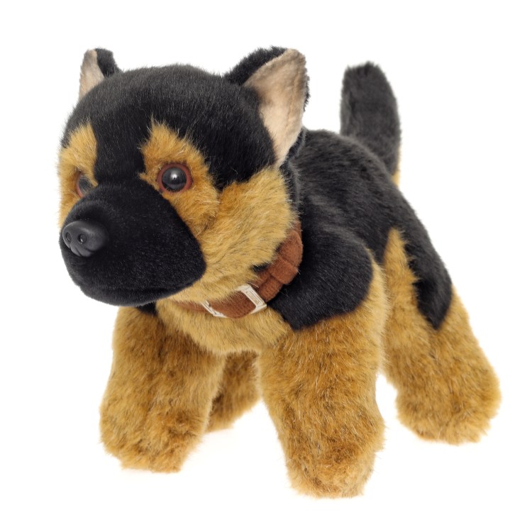 Валяная игрушка щенок овчарки