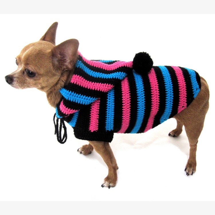 Футболка для собаки крючком