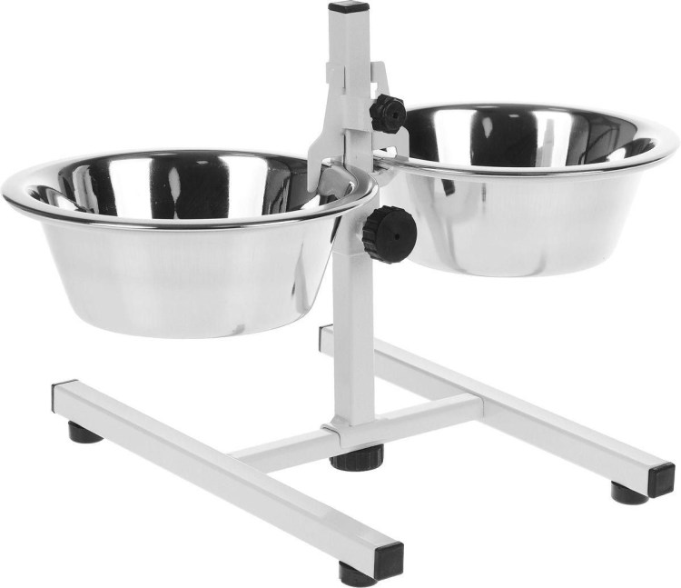 Подставка + миски 2*2,8л Мухтар-2