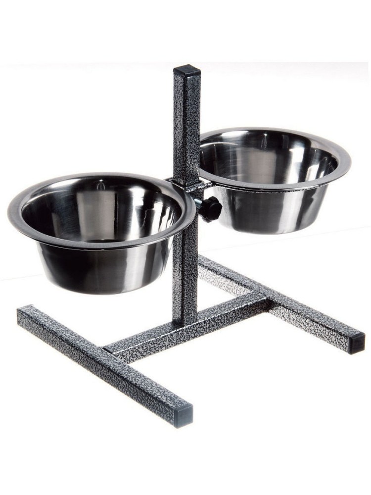 Подставка квадр.регулир+миски Зооник 4л