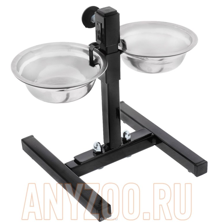 ЗООМАРК телескоп 0,35 л подставка для собак с мисками 0,35р