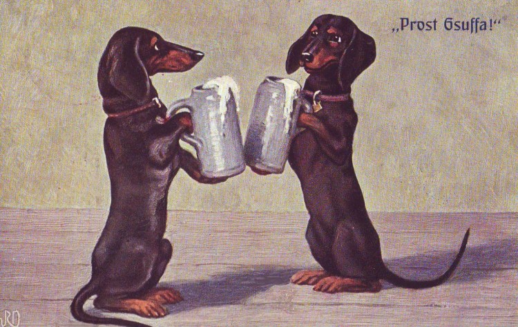 Открытка собака болеет