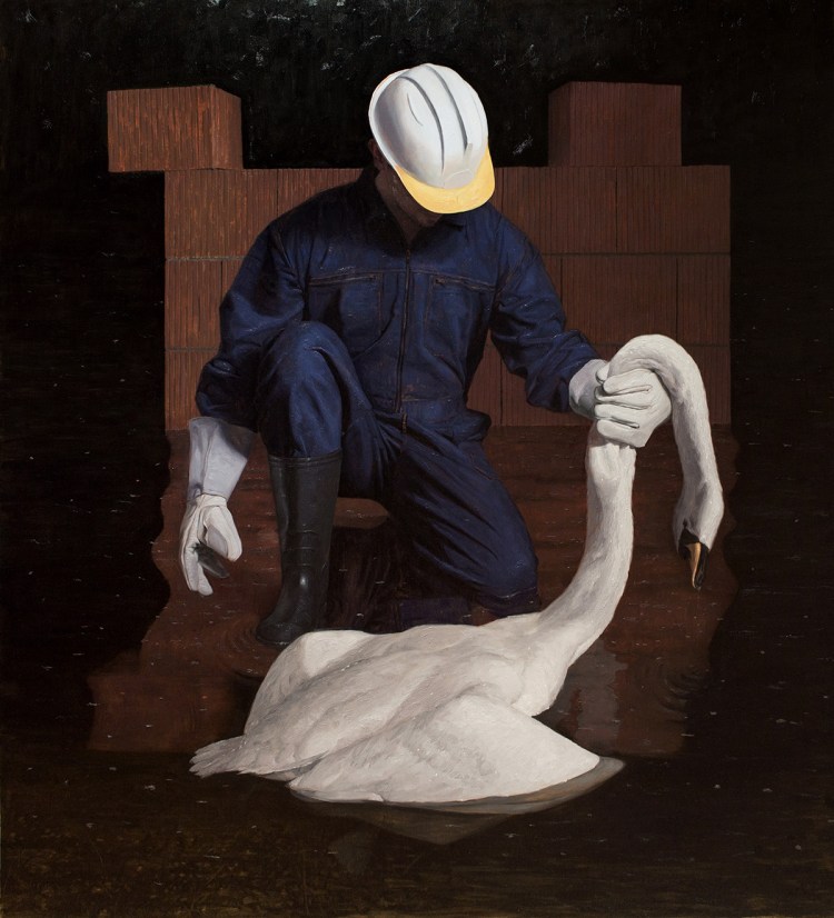 Драган Бибин картина с собакой