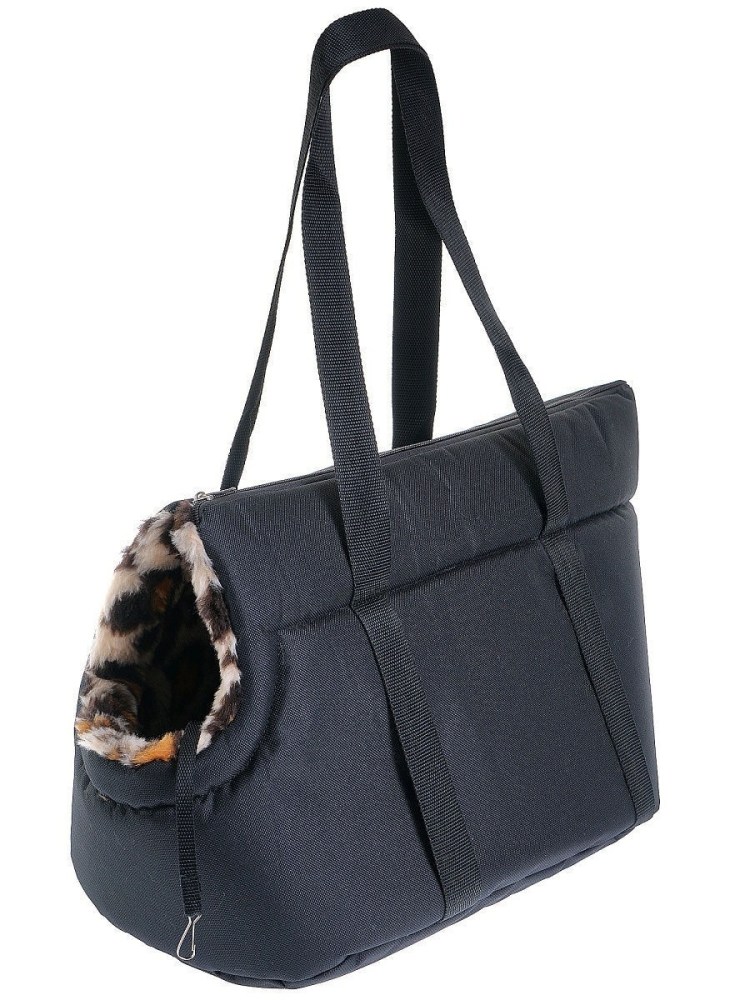 Сумка-переноска для животных черная "Happy friends"