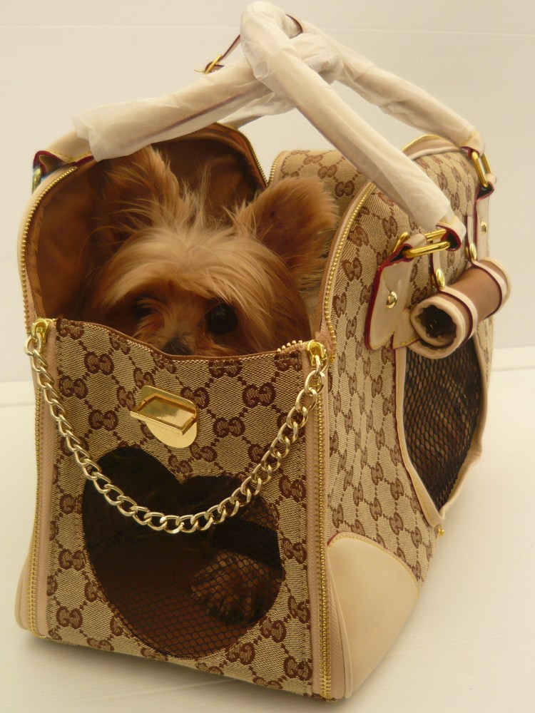 Переноска для собак гуччи
