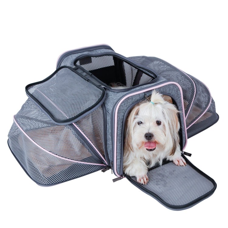 Сумка-переноска для собак Triol Техно 50х30х26 см голубой