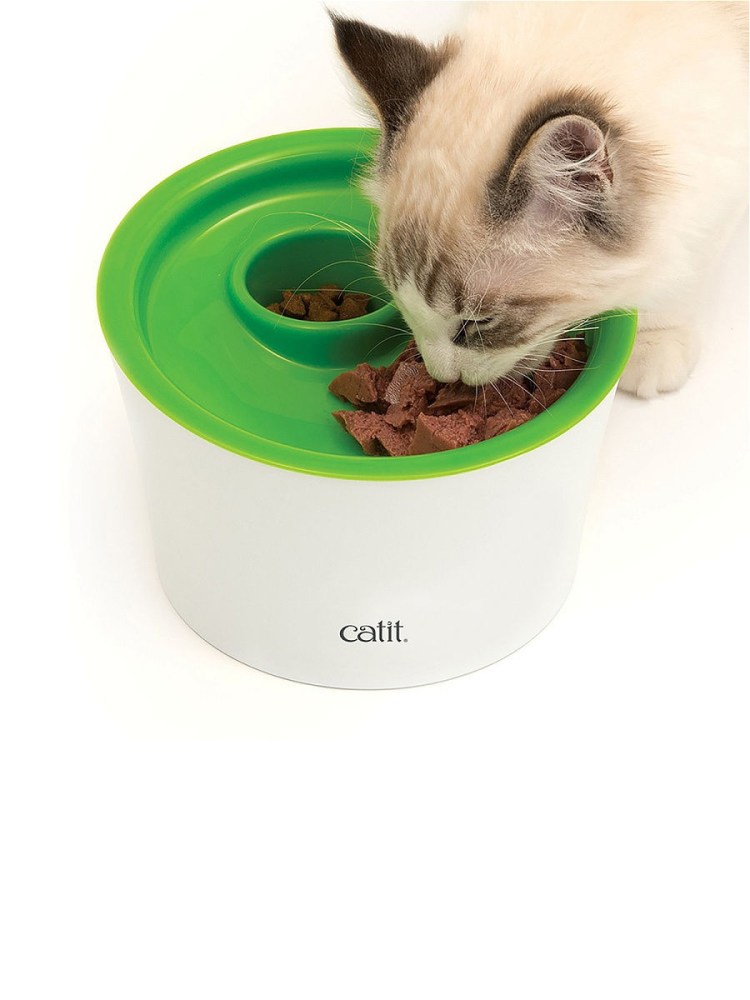 Миска для медленного поедания корма для кошки