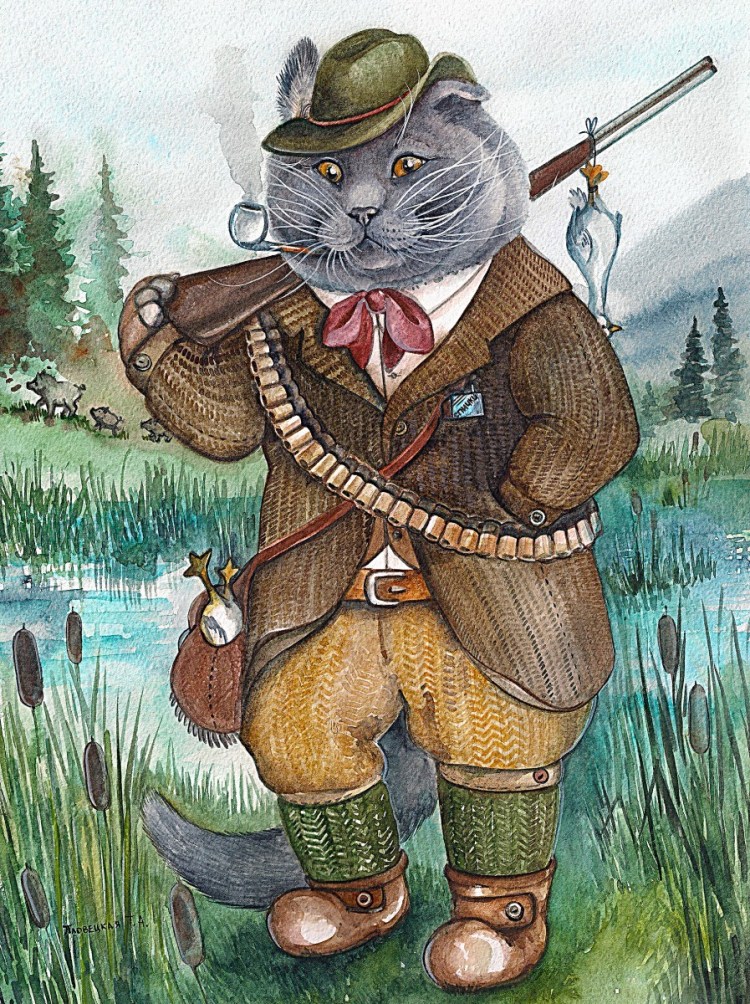 Котики художник Пловецкая Татьяна