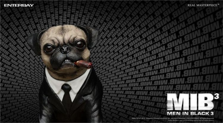 Мопс Фрэнк люди в черном